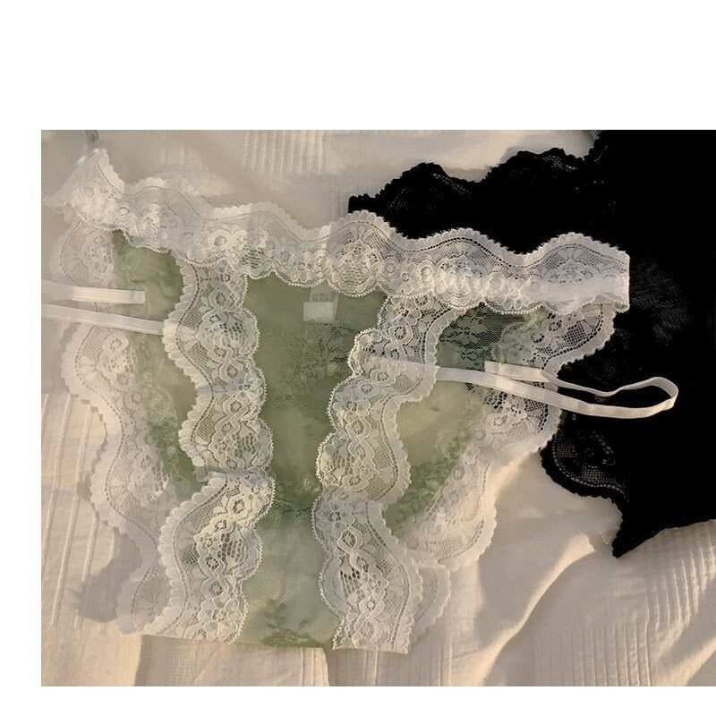 下着｜レース・コットン・抗菌・薄手・レースアップ・三角・レディース・セクシー|undefined