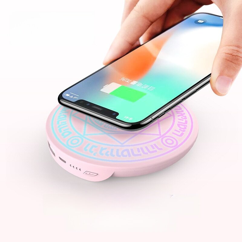 モバイルバッテリー｜超薄型・ワイヤレス・5000mAh・スマートフォン用・持ち運び便利・魔法陣デザイン|undefined