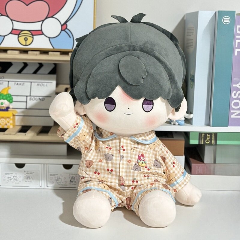 40cm綿人形・着せ替え服・プリントパジャマ｜交換用・眠そうな顔・ふわふわ・綿人形服だけ|undefined