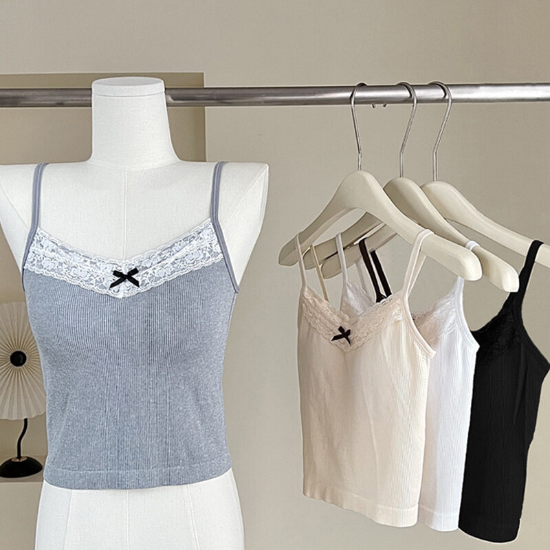 タンクトップ｜レース・ファッション・レディース・カップ付き・フィット・インナー・アウトドア|undefined
