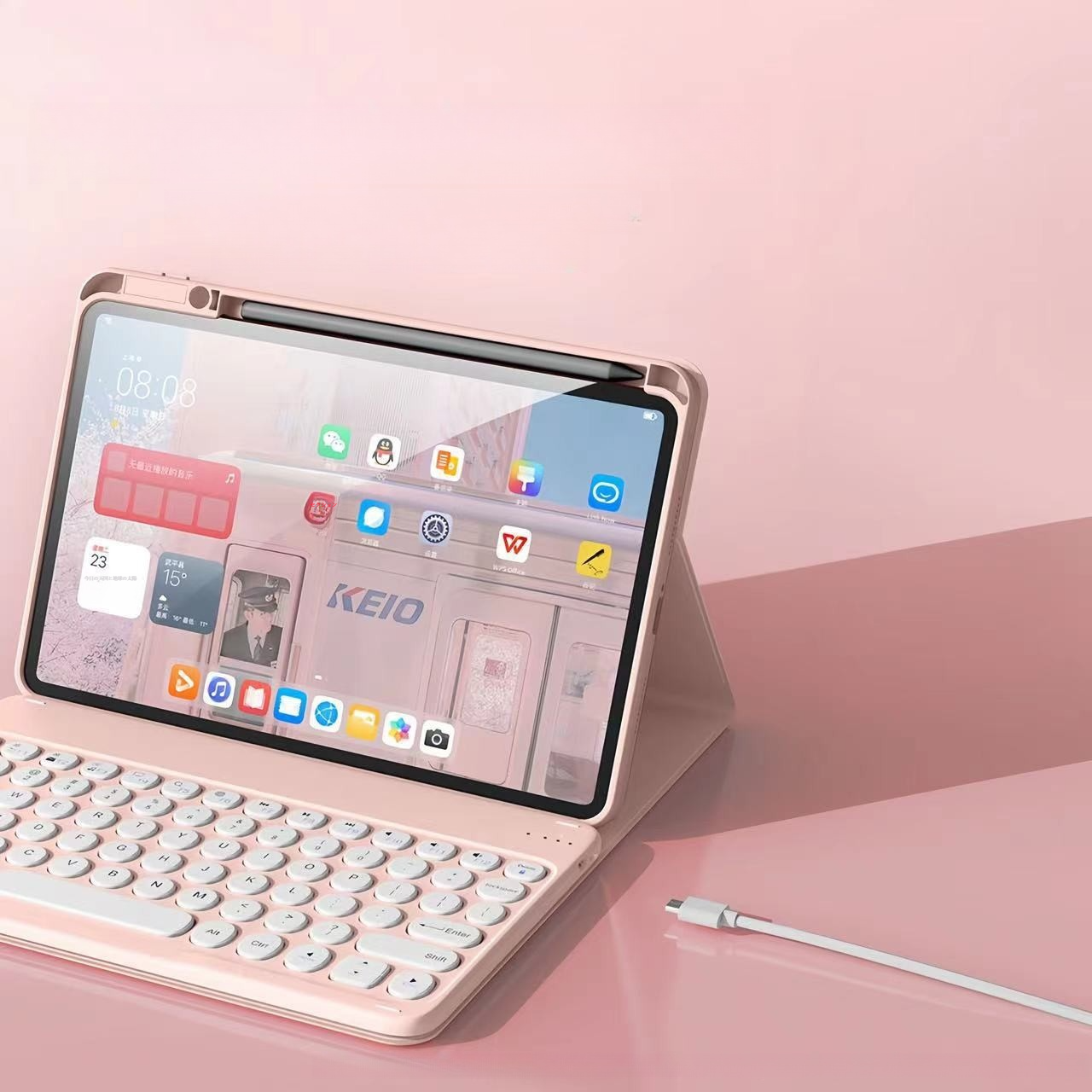 キーボード+ケース｜iPad Pro 11対応・ワイヤレス・キーボード・Bluetooth・保護ケース・ペン収納・保護カバー|undefined