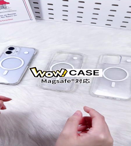 オリジナル背面カバー着脱式スマホケース｜MagSafe対応・カバー交換可能・5M落下保護・4.5レベル黄変防止
