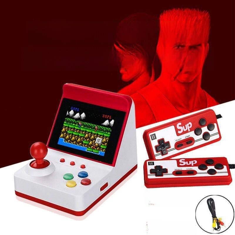 レトロ携帯ゲーム機|FCジョイスティック・360種類ゲーム内蔵・対戦可能・懐かしい・アーケードゲーム風|undefined