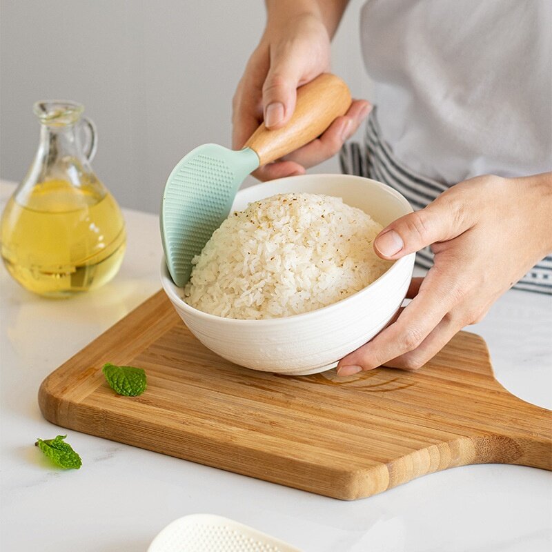 しゃもじ｜食品グレード・シリコン製・自立式・滑り止め・耐熱・ご飯がくっつかない・炊飯器用・盛り付けやすい・使いやすい・家庭用|undefined