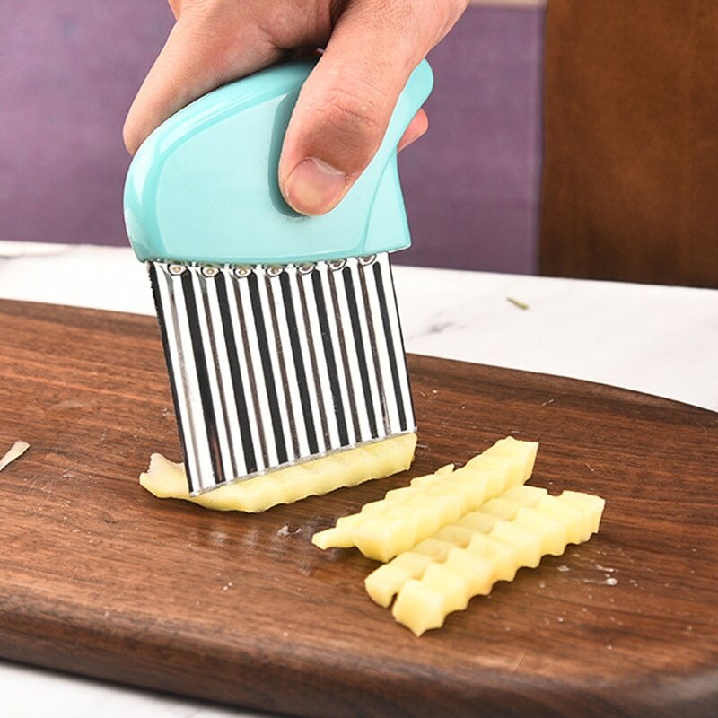 ポテトカッター｜ステンレス製・じゃがいも用・ギザギザ刃・家庭用・フライドポテト・キッチンツール・アイデア商品・便利グッズ|undefined