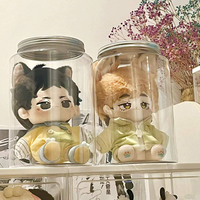 収納ボックス｜透明・20cm・コットン・ぬいぐるみ・プラスチック・防塵・ディスプレイ・整理箱・便利・推し活グッズ|undefined