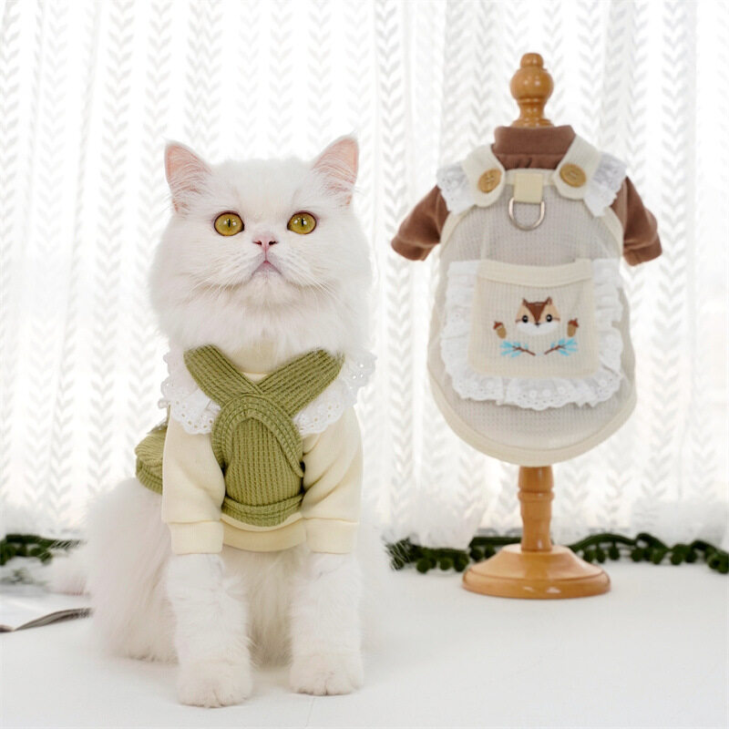ペット用服｜春夏・ペット用・犬猫兼用・お散歩グッズ・ハーネス・Dカン付き・ベスト・ワンピース・かわいい・おしゃれ|undefined