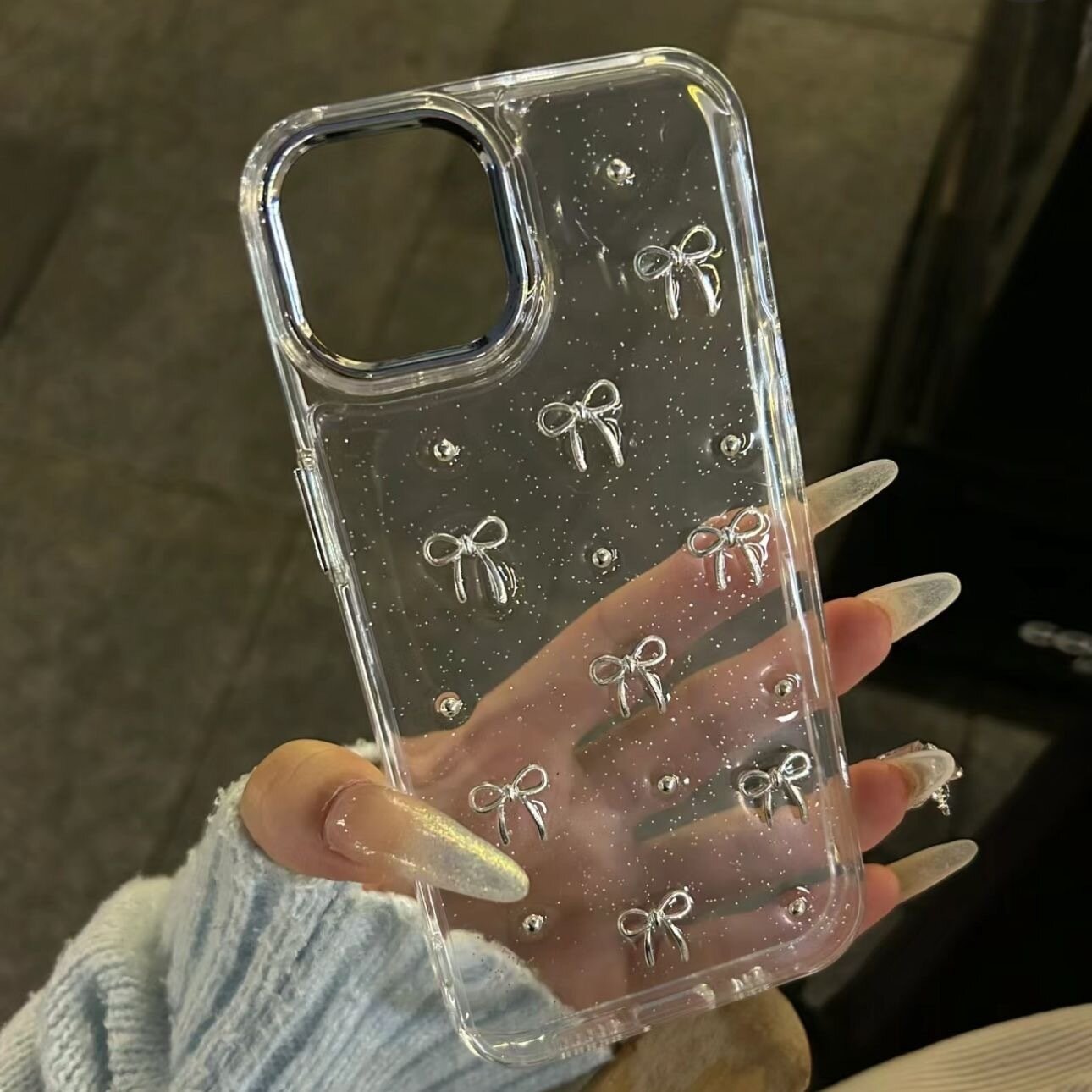 iPhoneケース｜スマホケース・蝶結び・滴膠・iPhone15promax/14/12/13p適用・スイート・ガーリー・ ins風|undefined