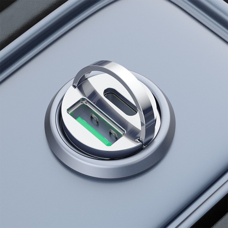 車載充電器|2ポート・超急速充電・ミニサイズ・シガーソケットチャージャー・目立たない・クリアデザイン|undefined