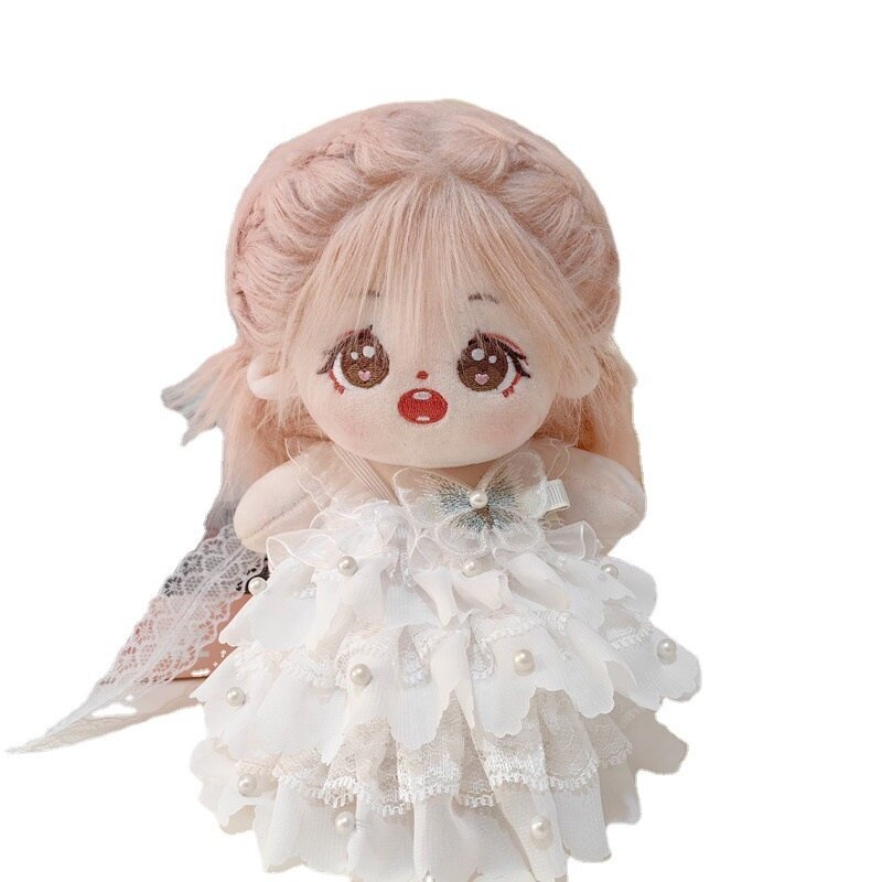 綿人形服・20cmぬいぐるみ用服・推し活｜ウェディングドレス・白いドレス・着せ替え・ロマンチック・綿人形服だけ|undefined