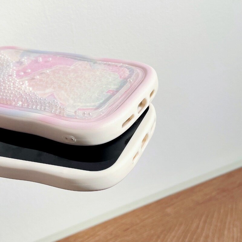 iPhoneケース｜iPhone15promax/16pro/13/14/15対応・スマホケース・流砂入り・うさぎ・かわいい|undefined
