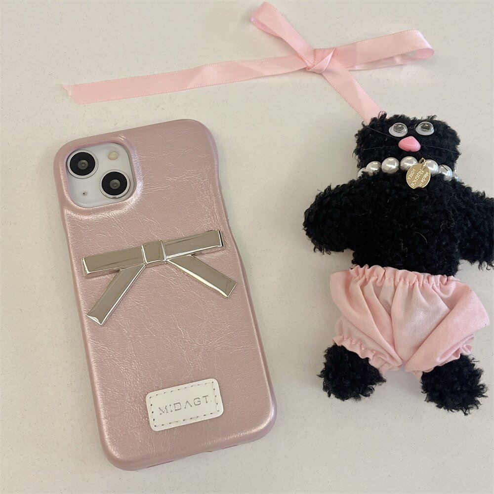iPhoneケース｜スマホケース・メタルシルバー・マットゴールド・蝶結び・シンプル・おしゃれ・大人可愛い|undefined