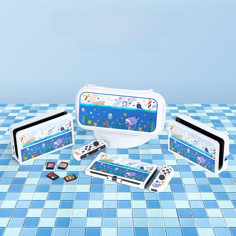 Switch向けデザイン保護ケース｜SwitchOLED対応・ドック様式・マット加工・収納バッグ・キズ防止・軽量・持ち運びやすい|undefined