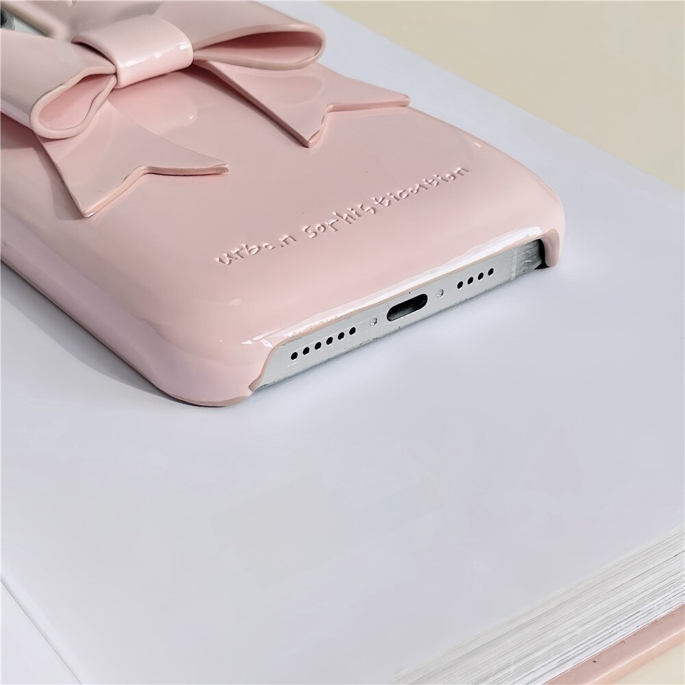 iPhoneケース｜立体バタフライ・無地・耐衝撃・泡デザイン・iPhone16/15/14P/13/12・可愛い・カートゥーン風・スマホ・蝶結び|undefined