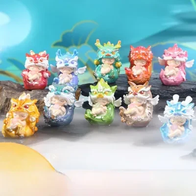 Sparkling  フィギュア・山海異獣 ブラインドボックス｜高級感・文創ギフト・プレゼント・九子 貔貅 饕餮 