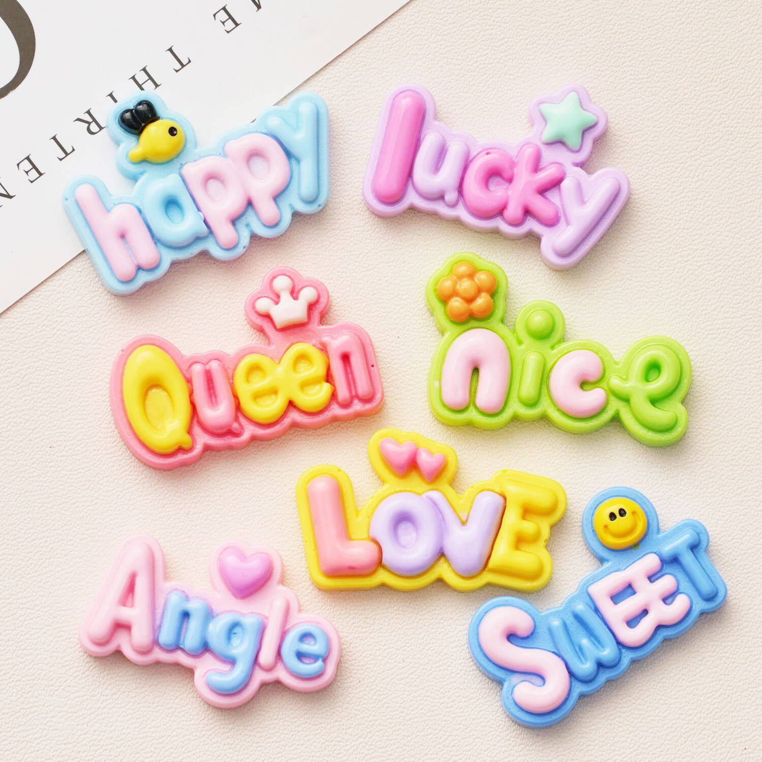 「10個入り」DIYパーツ｜レジン・かわいい・英語・レジン・アクセサリー・手作り・ファッション|undefined