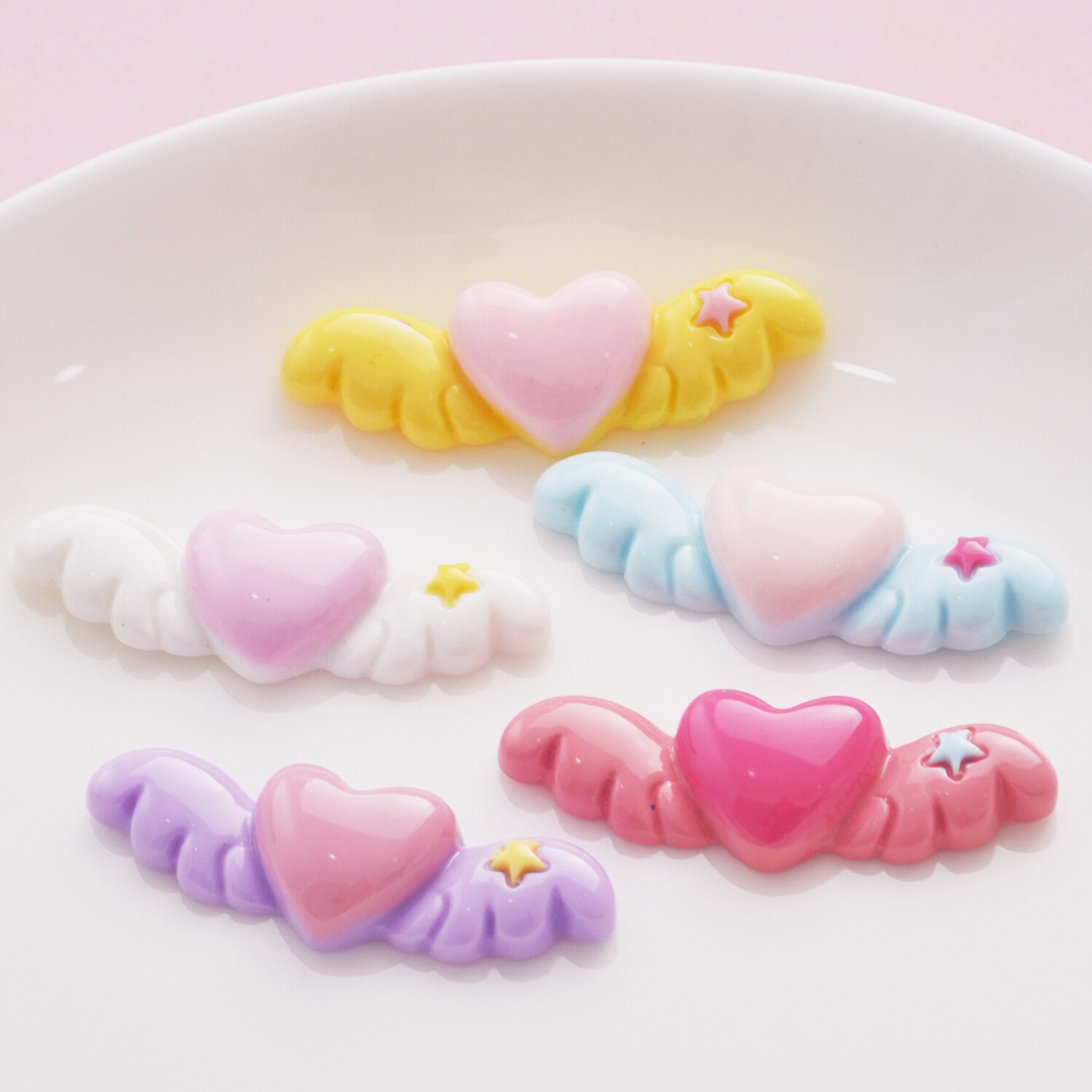 「10個入り」DIYパーツ｜レジン・かわいい・ハート・レジン・アクセサリー・手作り・ファッション|undefined