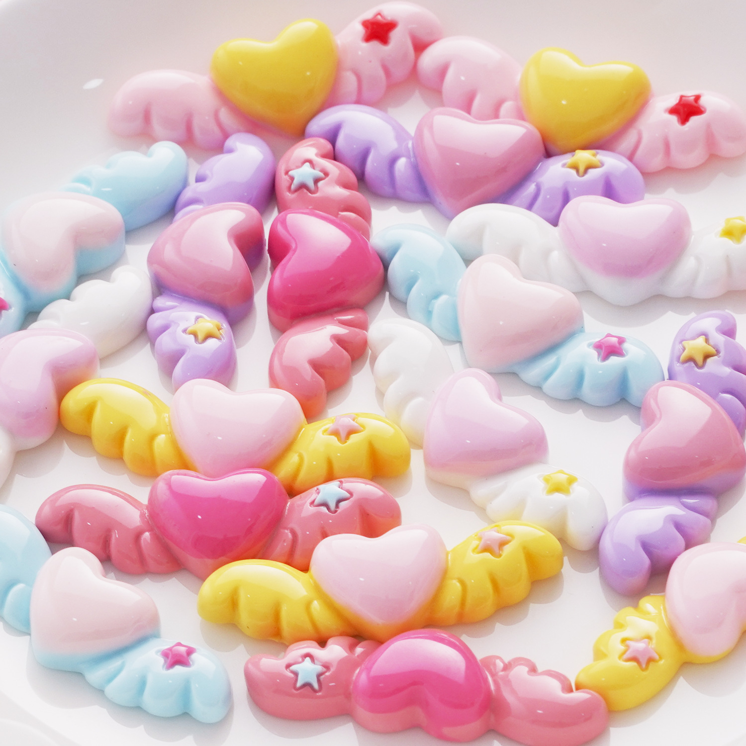「10個入り」DIYパーツ｜レジン・かわいい・ハート・レジン・アクセサリー・手作り・ファッション|undefined