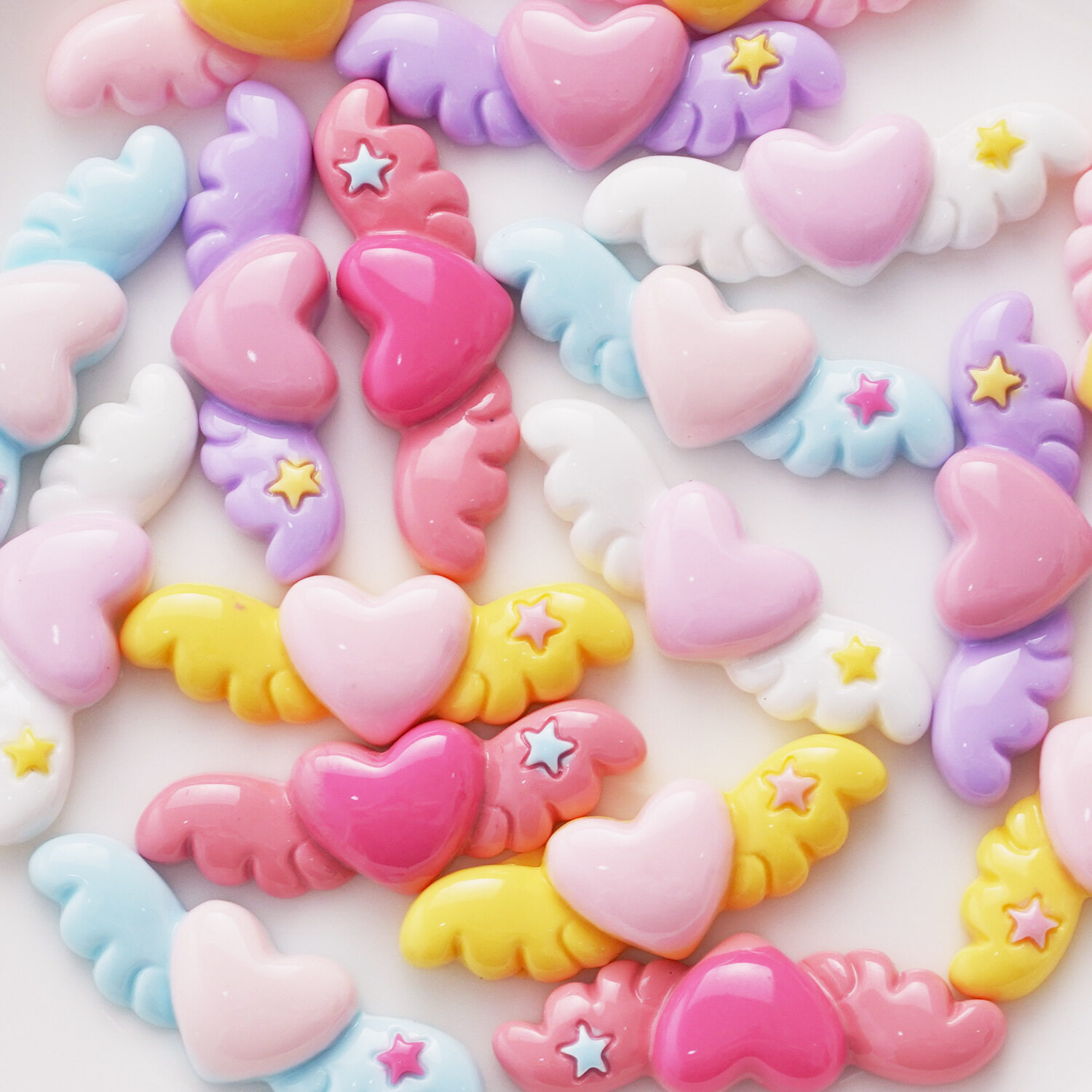 「10個入り」DIYパーツ｜レジン・かわいい・ハート・レジン・アクセサリー・手作り・ファッション|undefined