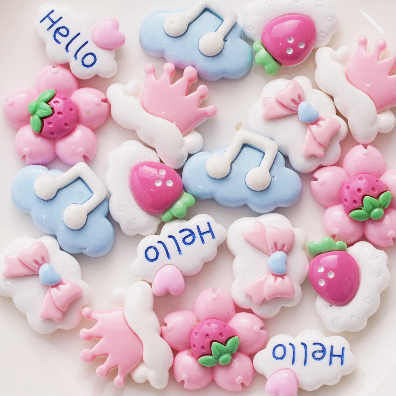 「10個入り」DIYパーツ｜レジン・かわいい・クラウド・レジン・アクセサリー・手作り・ファッション|undefined