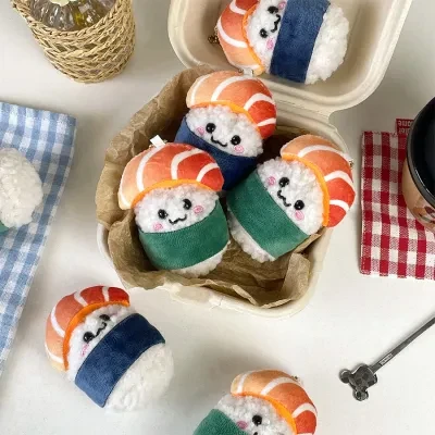 おにぎり・寿司・ぬいぐるみ・キーホルダー｜サーモン・かわいい・癒し系