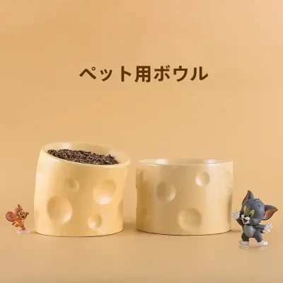 ペット用ボウル｜セラミック・猫用食器・高脚・傾斜付き・大口径・犬用食器・飲みやすい・食べやすい・首に優しい・おしゃれ