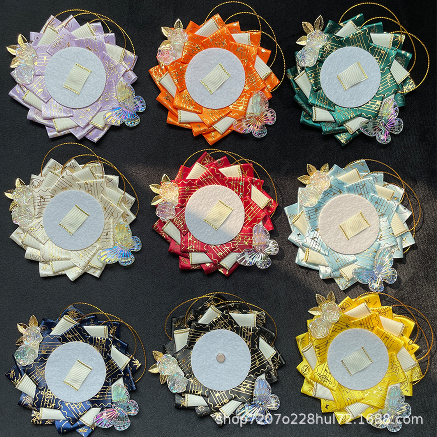 ブローチバッジ｜ファッション・オリジナル・手作り・55mm-75mm対応・缶バッジ用・痛バッグ用・アクセサリー・ゴージャス|undefined