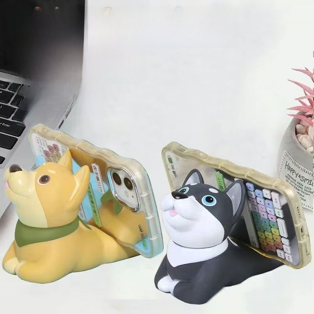 スマホホルダー|犬モチーフ・卓上・オフィス・学生寮・置物・飾り・かわいい・おしゃれ・個性的|undefined