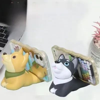 スマホホルダー|犬モチーフ・卓上・オフィス・学生寮・置物・飾り・かわいい・おしゃれ・個性的