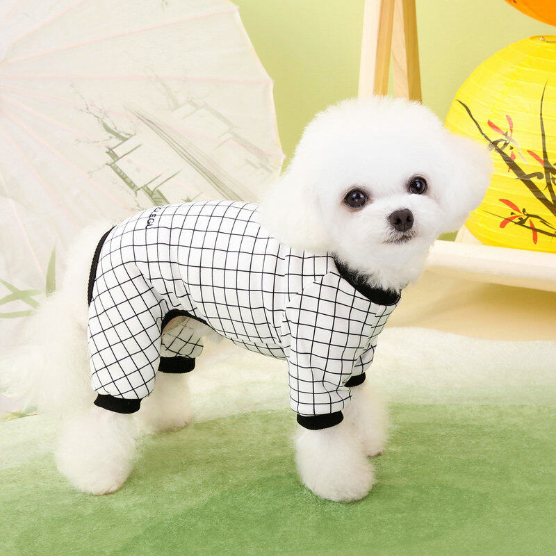 ペット用服｜小型犬用・ペットウェア・チェック柄・四つ足・ルームウェア・カジュアル・おしゃれ|undefined