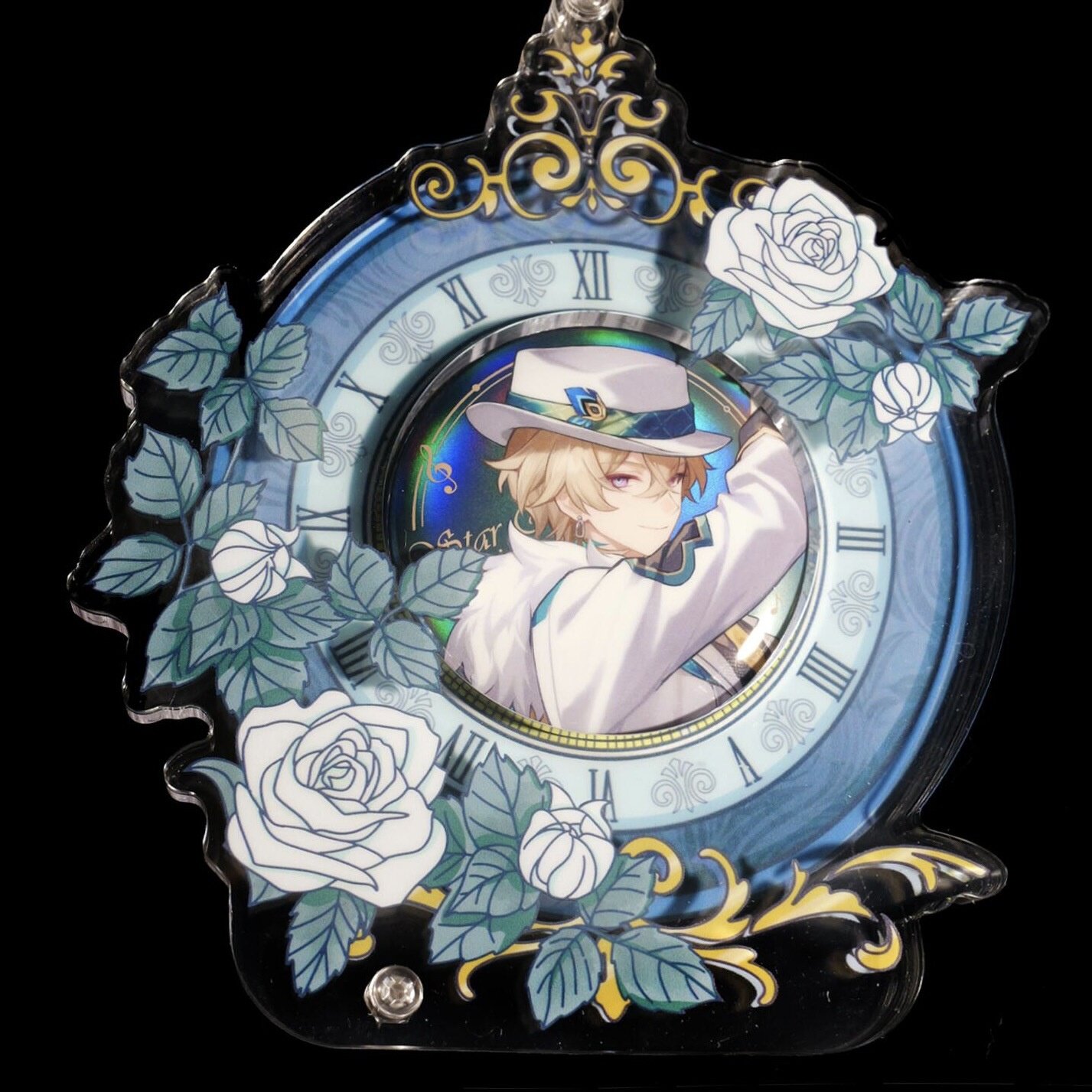 バッジ収納ケース・アクリル製｜推し活・保護カバー・コレクション・美しい・時花物語|undefined