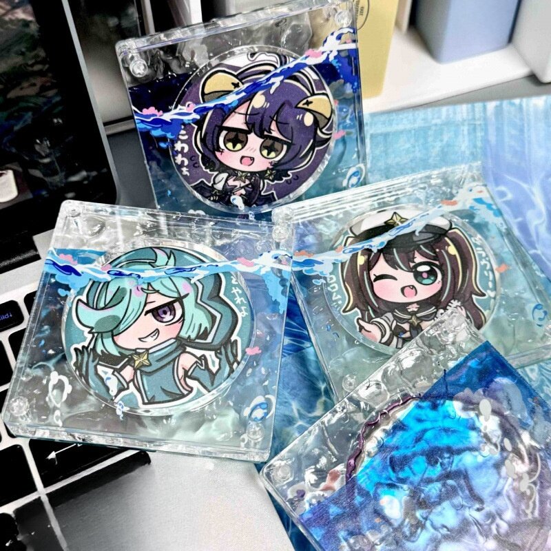 58mmアクリルバッジケース｜ホムラ適用・収納ケース付き・推し活グッズ・コレクション・海モチーフ|undefined