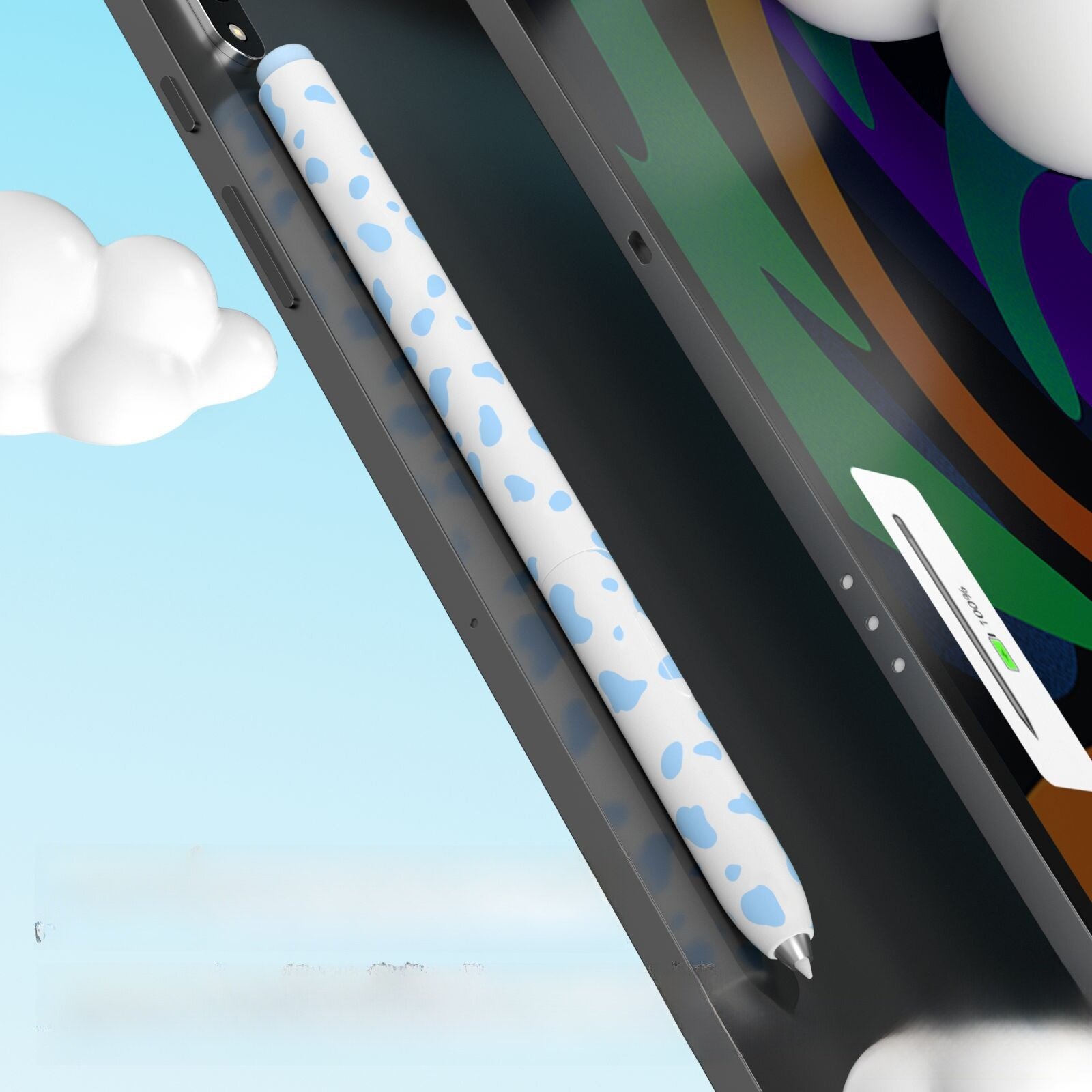 タッチペンカバー|Galaxy Tab S7/S8/S9/Tab S10 Ultra対応・ペンケース・牛柄・保護ケース・おしゃれ|undefined