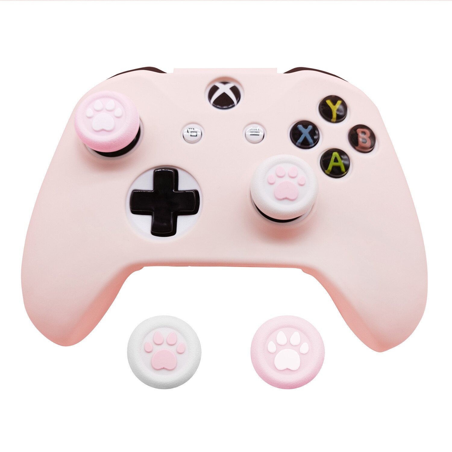 コントローラー用保護ケース|XBOX・スプレー塗装・シリコン製・ONES SERIES対応・ゲームコントローラー・パステルピンク・おしゃれ|undefined