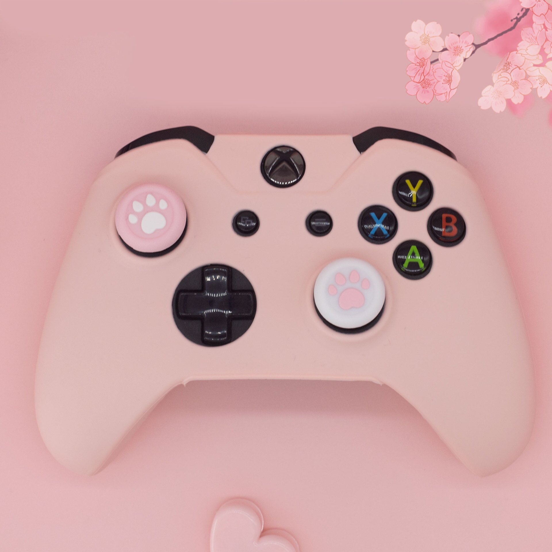 コントローラー用保護ケース|XBOX・スプレー塗装・シリコン製・ONES SERIES対応・ゲームコントローラー・パステルピンク・おしゃれ|undefined