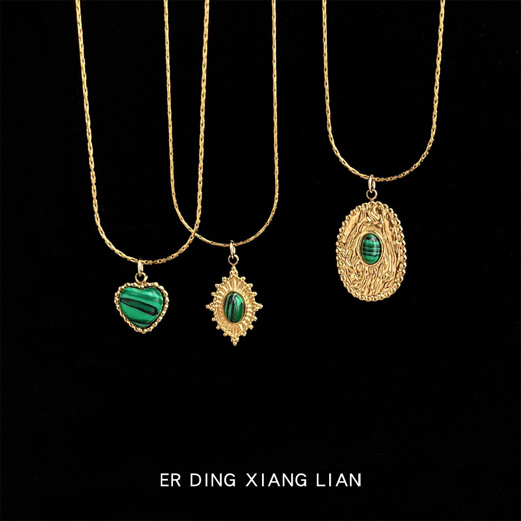 ネックレス｜レディース・ファッション・カジュアル・メッキ・ステンレス鋼・マラカイト|undefined