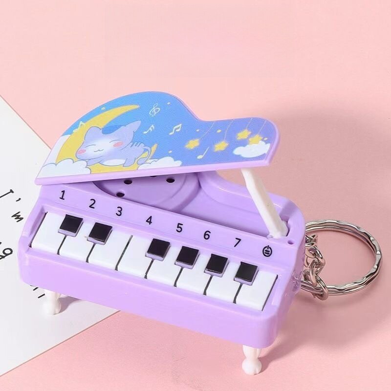 電子ピアノ・光る・折りたたみ可能・キーホルダー｜知育玩具・インスタ風・演奏可能・発音可能|undefined