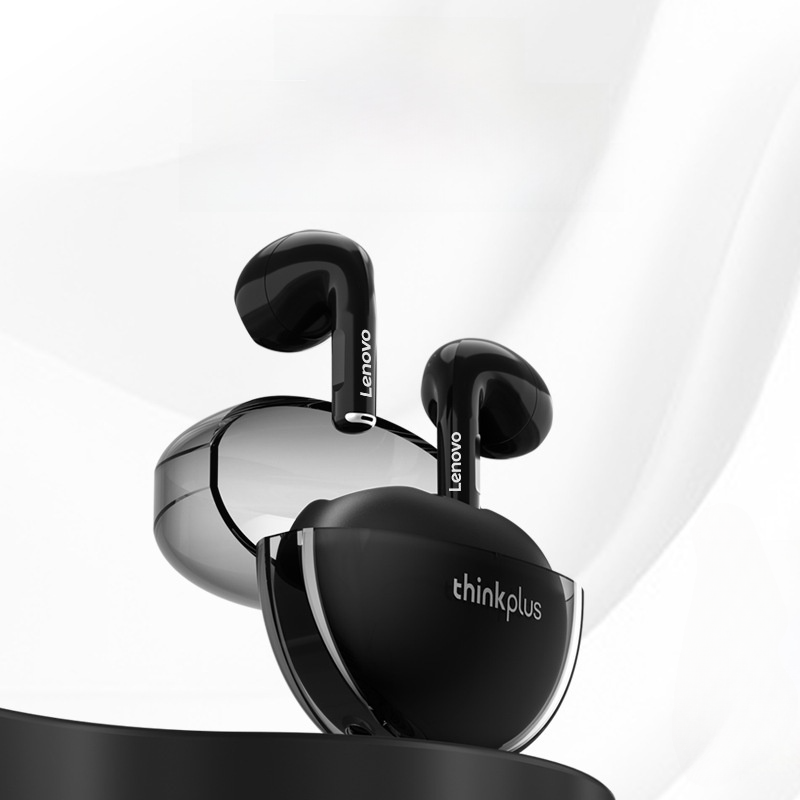 【Lenovo】ワイヤレスイヤホン｜Bluetooth・高音質・半インイヤー型・スポーツ・アウトドア・ゲーム・おすすめ・透明デザイン|undefined