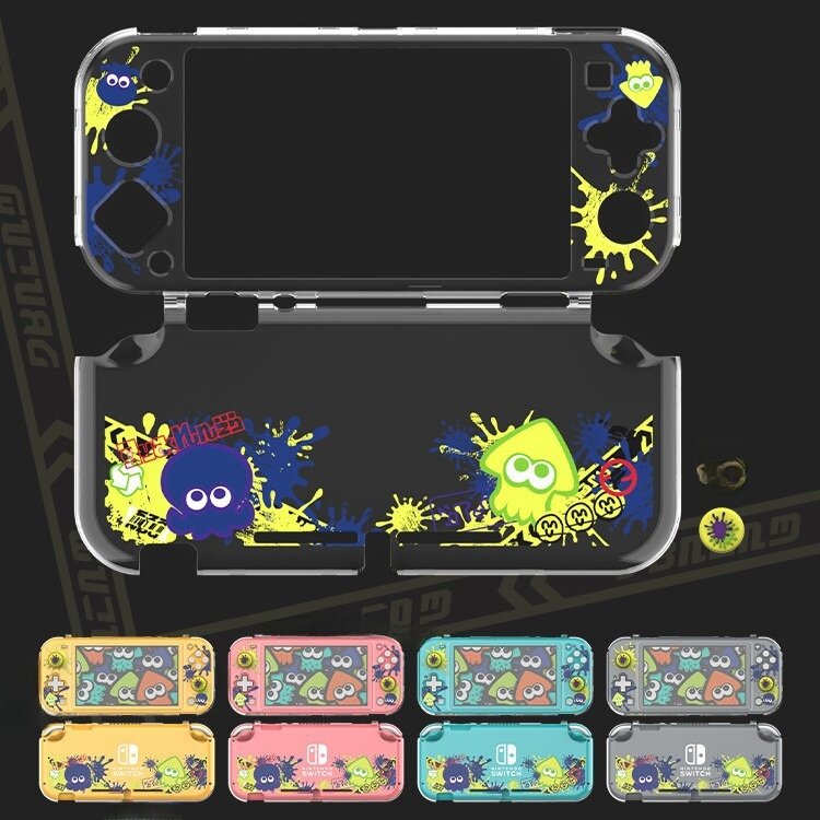 クリスタルケース|任天堂Switch Lite用・保護カバー・スプラトゥーン風・タコのデザイン・おしゃれ|undefined