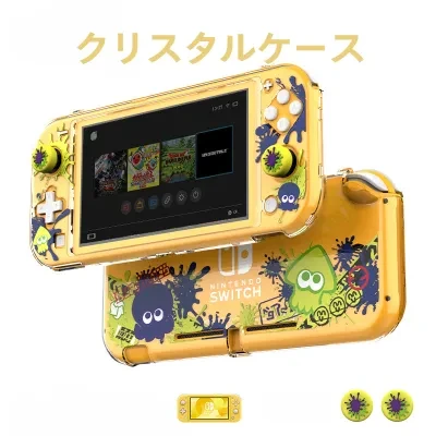 クリスタルケース|任天堂Switch Lite用・保護カバー・スプラトゥーン風・タコのデザイン・おしゃれ