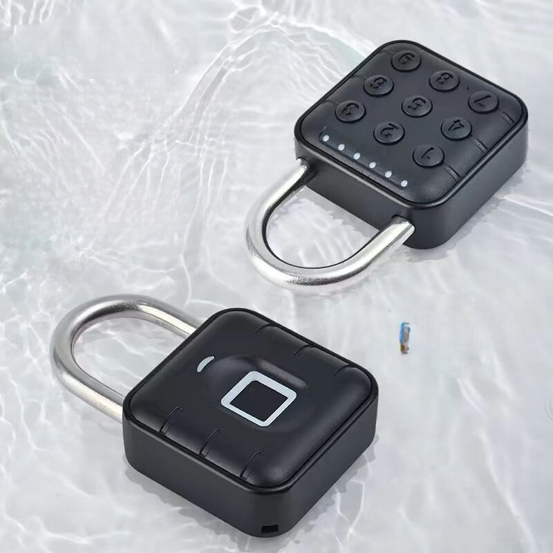 スマート指紋ロック|指紋認証・屋外防錆・大門防犯・暗証番号式ロッカー錠・高セキュリティ・頑丈|undefined