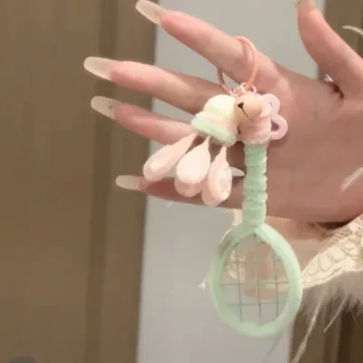 ミニラケットキーホルダー・DIY手作り材料｜アクセサリー・可愛い・個性的