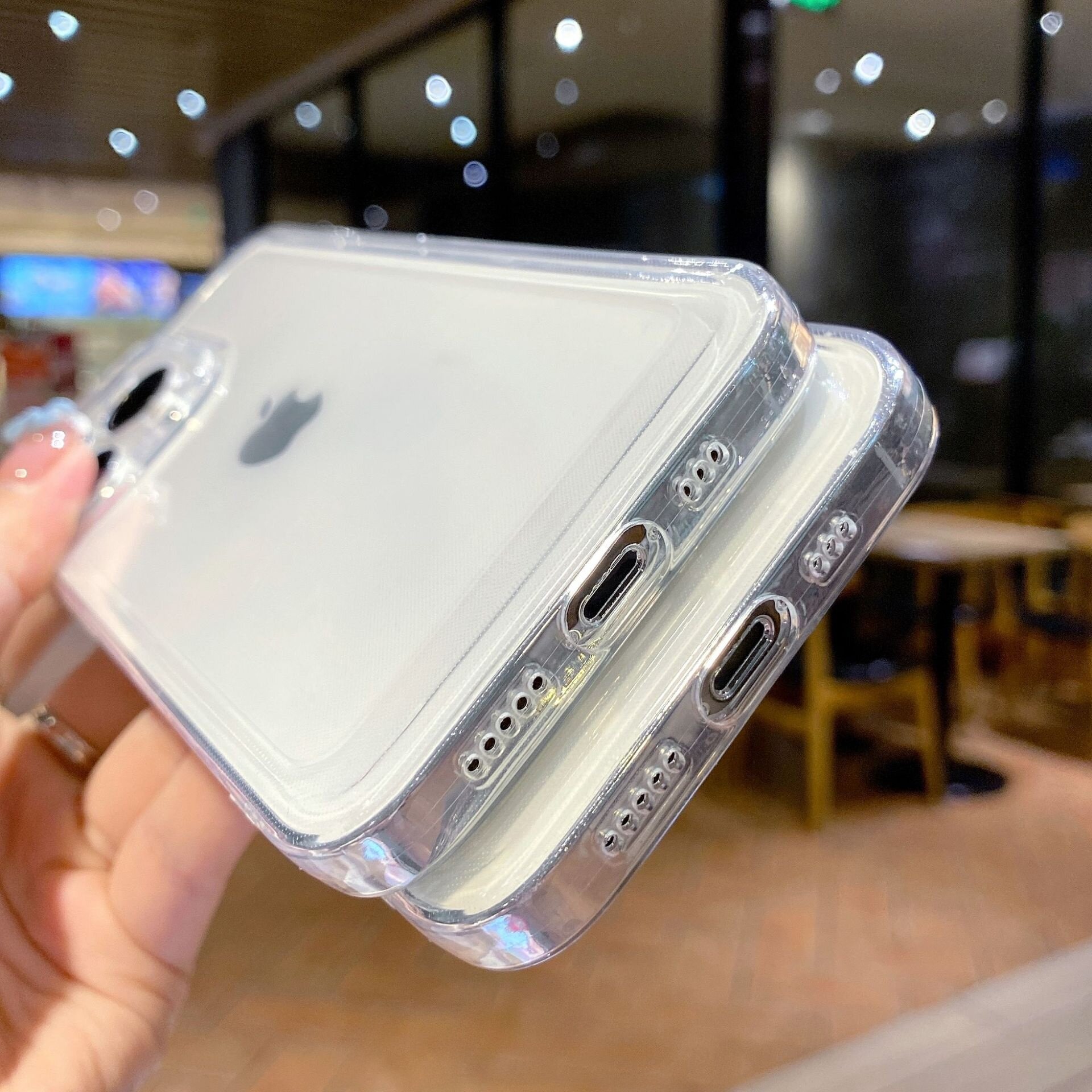 スマホケース|iPhone 13 Pro/14/16対応・クリアケース・耐衝撃・フルカバー・精密設計・ストレートエッジ|undefined