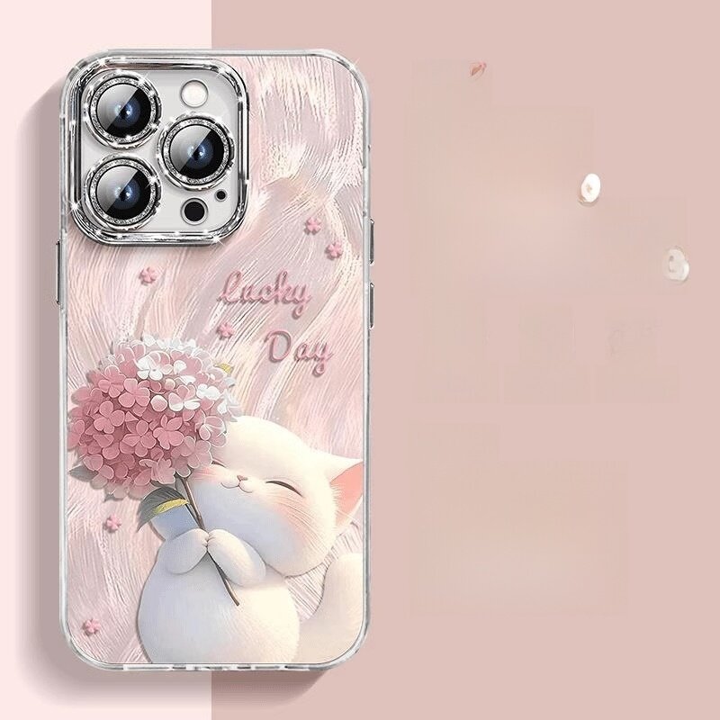 スマホケース|iPhone 16/15/14/13/12 Pro Max/Plus対応・猫・可愛い・軽量・薄型|undefined