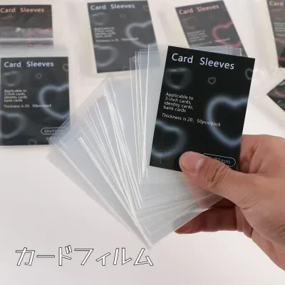 カードフィルム｜50枚入り・20丝・高透明・レカ用スリーブ・3インチ・50枚セット・傷防止・アルバム収納・新作・高画質・推し活・アイドル・BTS
