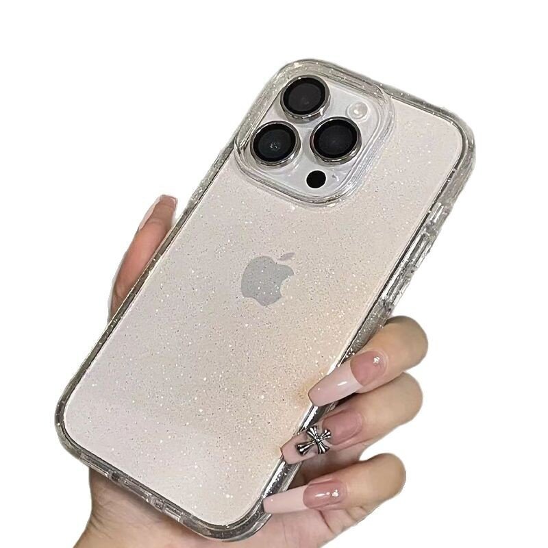 スマホケース|iPhoneシリーズに対応・ソフトケース・シリコン・透明・キラキラ・おしゃれ・かわいい|undefined