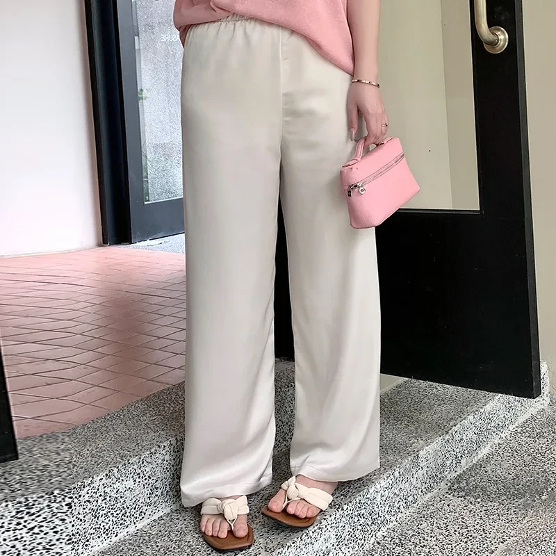 ボトムス｜大きいサイズ・レディース・パンツ・春夏・ストレート・カジュアル・ワイドレッグ・体型カバー・ゆったり|undefined