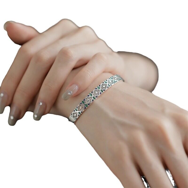 ブレスレット｜ファッション・レディース・カジュアル・メンズ・菱形ジルコニア・レトロ・上品・アクセサリー|undefined
