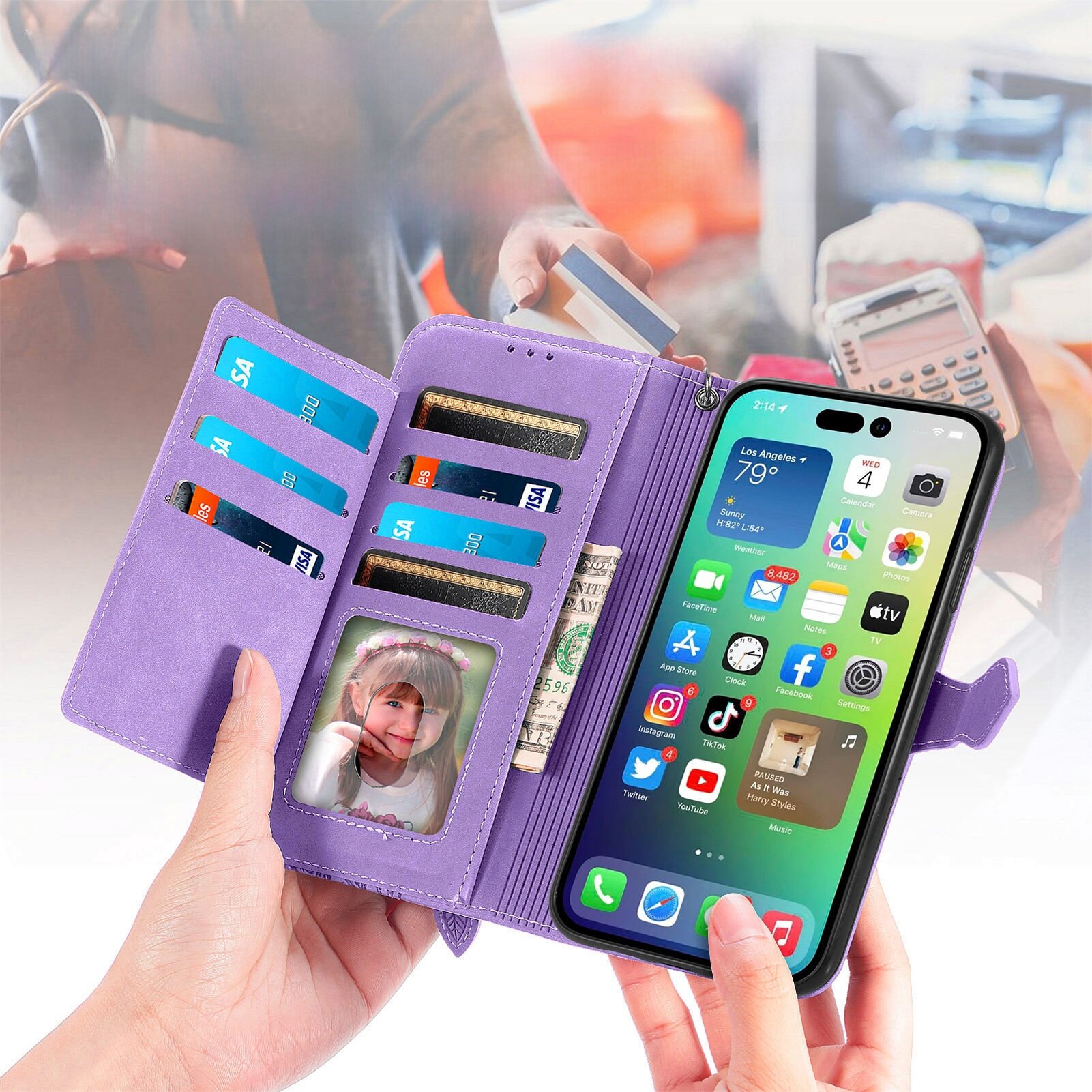 スマホケース|iPhoneに対応・手帳型・財布型・ファスナー付き・Galaxy対応・上品・多機能|undefined