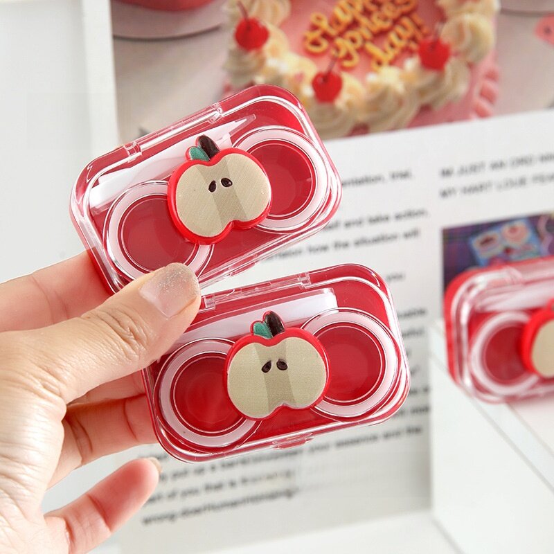 コンタクトレンズケース｜コンパクト・携帯便利・ねじ不要・ケア用品収納・かわいい・おしゃれ・カートゥーン|undefined